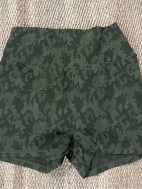 BuffBunny Olive Green Camo Bike Shorts